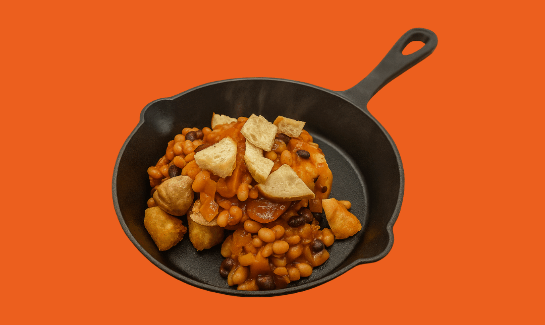 BBQ Sausage & Pit Bean Hashette