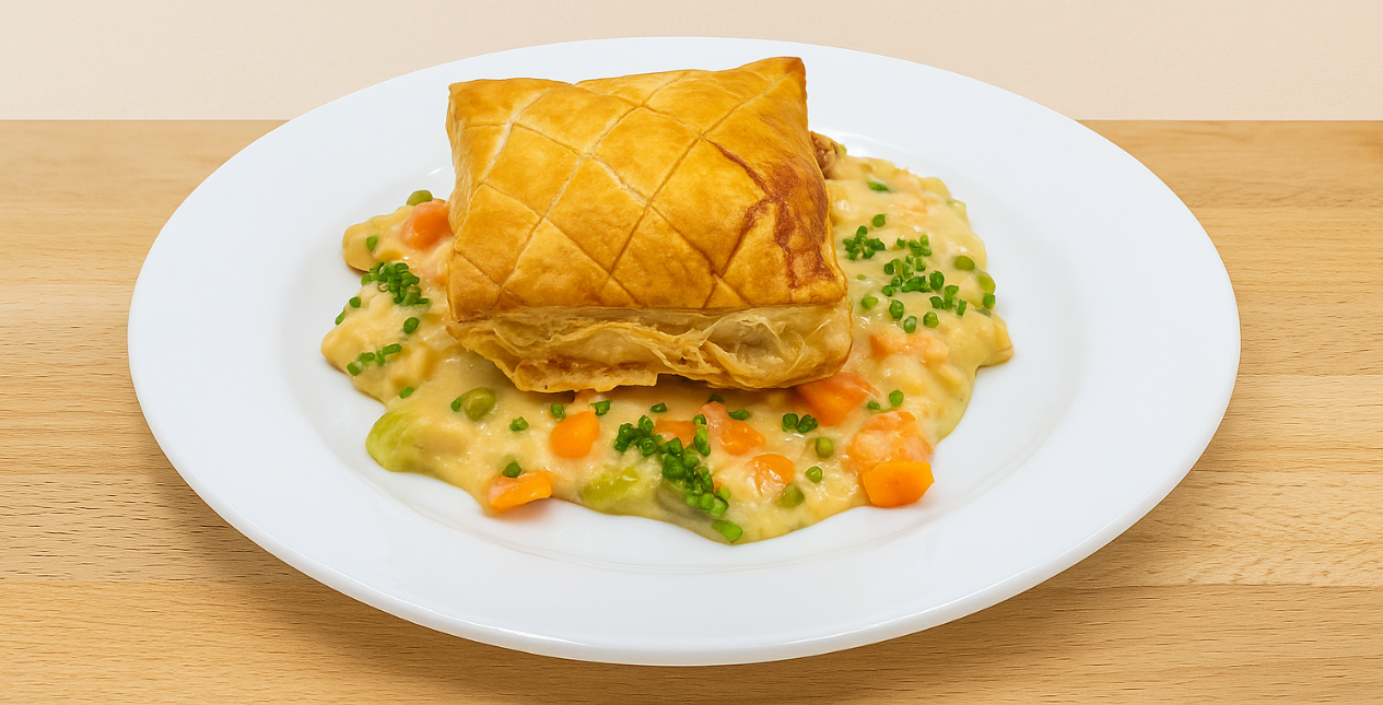Chicken & Leek Puff Pastry Pie