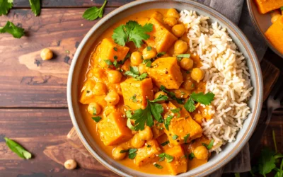 Sweet Potato & Chickpea Coconut Curry